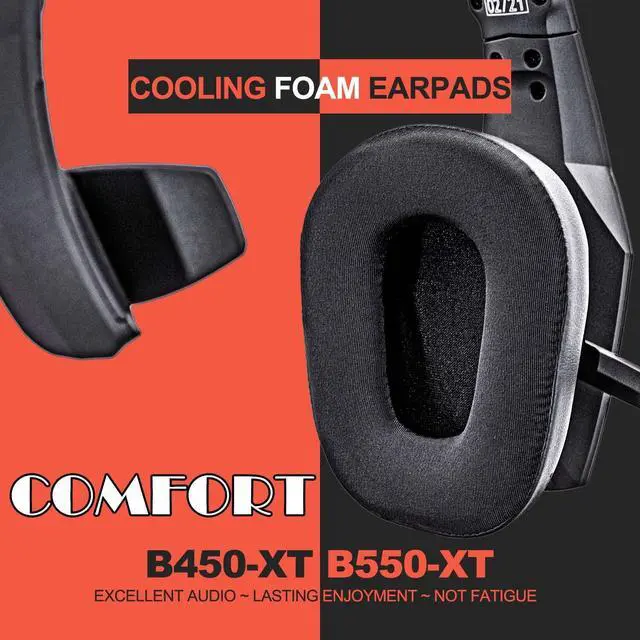 Alt view image 2 of 7 - B450-XT B550-XT Kit Replacement Ear Pads Cushions - Compatible with B450 XT / B550 XT Headset I B450-XT/B550-XT Replacement Cushion Kit (Hybrid Cooling Gel Fabric)
