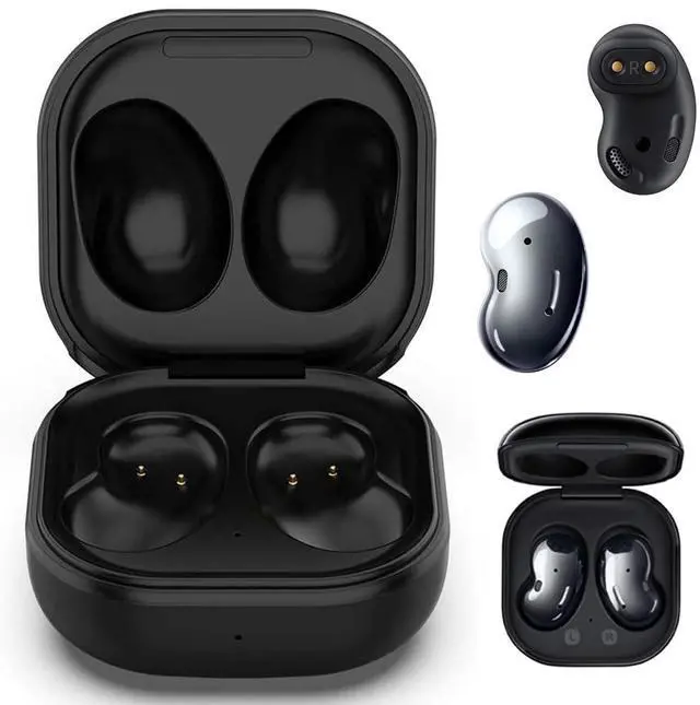 Main image of Charging Case for Galaxy Buds Live SM-R180 Earbuds (Black) | Replacement Charger Case Cover Dock Station for Samsung Galaxy Buds Live Headphones