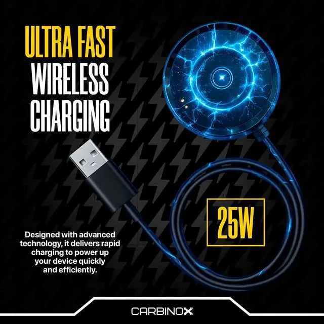 Alt view image 2 of 5 - USB Charger Compatible for Smartwatch - Fast Charging Speed, Sleek Design, Reliable Functionality (Blaze R)