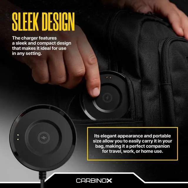 Alt view image 4 of 5 - USB Charger Compatible for Smartwatch - Fast Charging Speed, Sleek Design, Reliable Functionality (Blaze R)