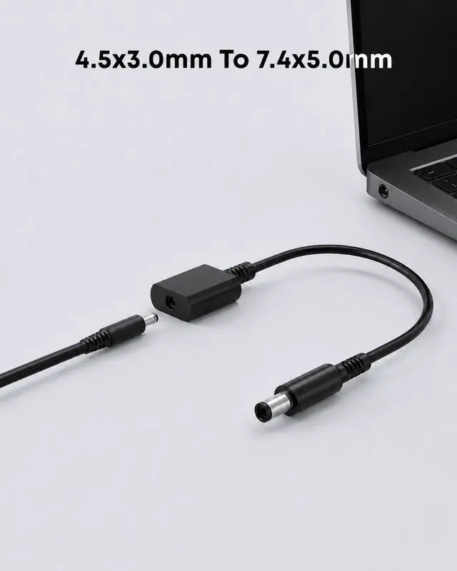 Alt view image 4 of 7 - 65W 4.5mm Charger AC Adapter Compatible with Dell Inspiron Laptop | Compatible with Inspiron 13 14 15 5558 5755 3147 7348 5555 5559, Latitude 3320 3330 3340 3420 3430 3440 3450 3520 3530 3540