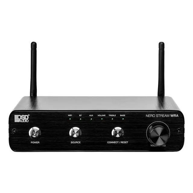 Alt view image 3 of 7 - Nero Stream WRA: Outdoor Amplifier w/App Control (100W x 2), Stream Spotify, Tidal & More, IP64 Weatherproof, Class D Compact Design, EQ Control, Ideal for Backyards & Patios