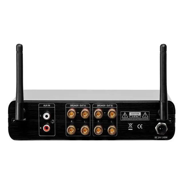 Alt view image 4 of 7 - Nero Stream WRA: Outdoor Amplifier w/App Control (100W x 2), Stream Spotify, Tidal & More, IP64 Weatherproof, Class D Compact Design, EQ Control, Ideal for Backyards & Patios