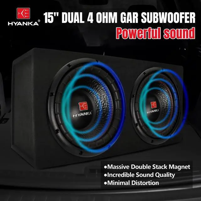 Alt view image 2 of 7 - BSC-15-4 15 Inch Subwoofer - 1200W MAX Power 15 Inch Paper Cone Subwoofer Car Audio, Black Iron Basket, 2.5 Dual Voice Coil 4 Ohm Impedance 15 Sub for Cars