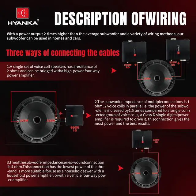 Alt view image 5 of 7 - BSC-15-4 15 Inch Subwoofer - 1200W MAX Power 15 Inch Paper Cone Subwoofer Car Audio, Black Iron Basket, 2.5 Dual Voice Coil 4 Ohm Impedance 15 Sub for Cars