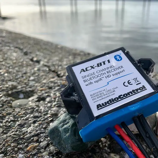 Alt view image 5 of 6 - ACX-BT1 All-Weather IPX5 Marine & Powersports Bluetooth HD Audio Streamer for Boat, Jet Ski, ATV, UTV, Side by Side, 4x4 Off Road Vehicle or Car Audio System, aptXTM Compatible