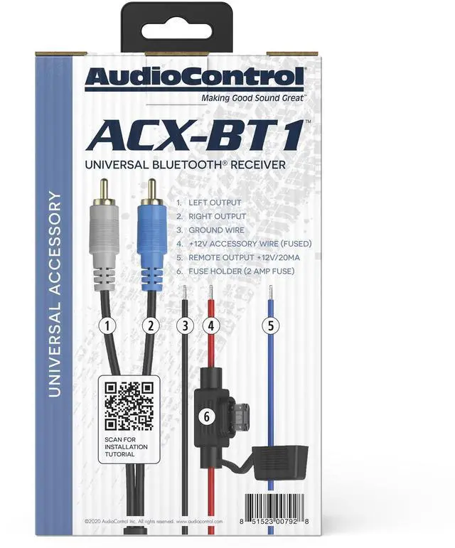 Alt view image 4 of 6 - ACX-BT1 All-Weather IPX5 Marine & Powersports Bluetooth HD Audio Streamer for Boat, Jet Ski, ATV, UTV, Side by Side, 4x4 Off Road Vehicle or Car Audio System, aptXTM Compatible