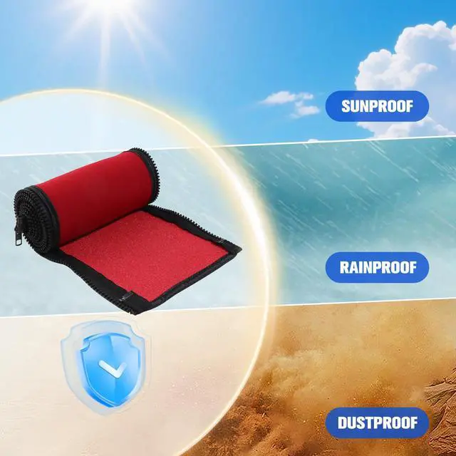 Alt view image 5 of 7 - 48inch Neoprene Trolling Motor Cable Sleeve 2'' Dia Cable Organizer | Protect & organize trolling motor cables for Boat, Zipper full wrap neoprene sleeve for Trolling Motor(Red)