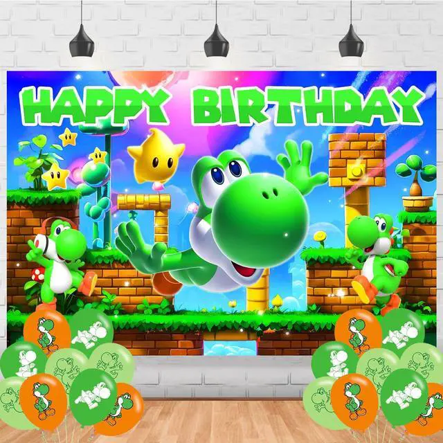 Main image of Cartoon Party Supplies5x3FT,Cartoon Backdrop,Cartoon Theme Happy Birthday Party Banner for Boys and Girls Anime Party Decoration