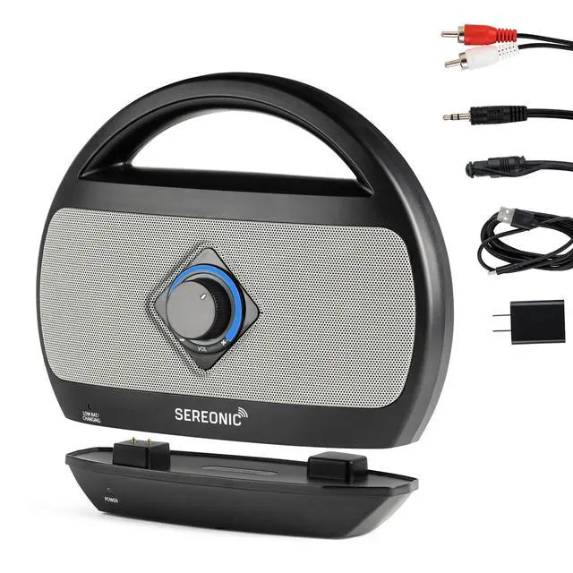 Alt view image 2 of 7 - Portable Wireless TV Speakers for Smart TV - Ideal for TV Watching Without The Blaring Volume - Wireless Speakers Designed for Hard of Hearing and Seniors Compatible with TV Streaming Audio