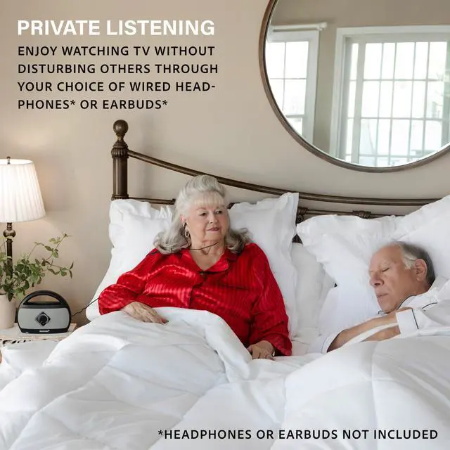 Alt view image 6 of 7 - Portable Wireless TV Speakers for Smart TV - Ideal for TV Watching Without The Blaring Volume - Wireless Speakers Designed for Hard of Hearing and Seniors Compatible with TV Streaming Audio