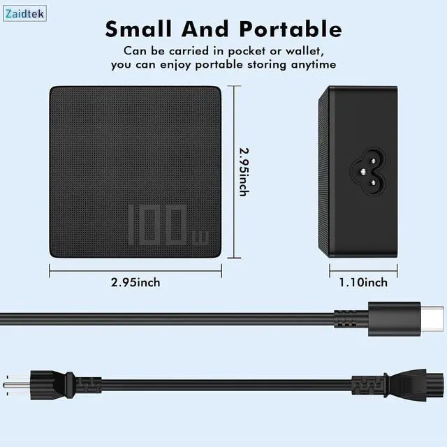 Alt view image 3 of 6 - 100W USB C Charger Compatible with Asus | Compatible with ROG Ally X Z1 Ally Dock ROG Flow X13 Z13 GV301 GV302 GZ301 ZenBook Duo Zephyrus G16 GU605 G14 GA403 Strix G18