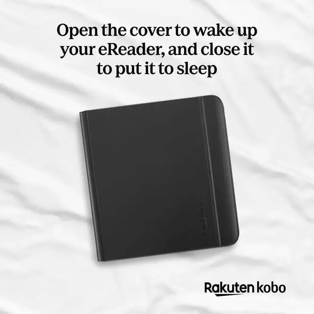 Alt view image 7 of 7 - Libra Colour Black eReader & Black Notebook SleepCover Bundle | 7 Glare-Free Colour E Ink Kaleido 3 Display | Dark Mode Option | Waterproof | Built-in-2-Way Stand Cover