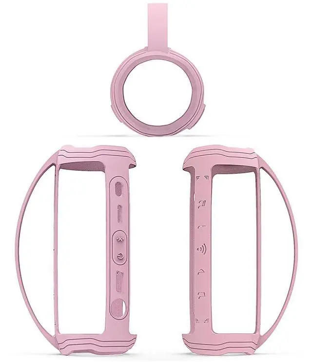 Alt view image 7 of 7 - Silicone Cover Case for JBL Flip 6 Portable Bluetooth Speaker | Protective Carrying Case for JBL Flip 6 Speaker Accessories, Soft Silicone Cover with Handle (Pink Case)