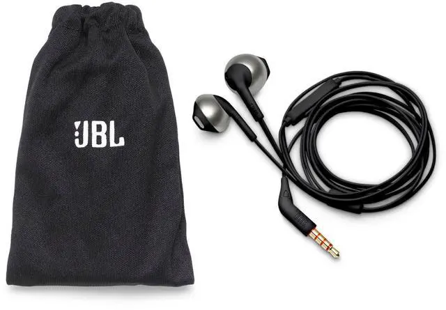 Alt view image 6 of 6 - Tune 205 - Earbud Headphones - Black | Pure Bass sound, 1-button remote with microphone, Tangle-free flat cable