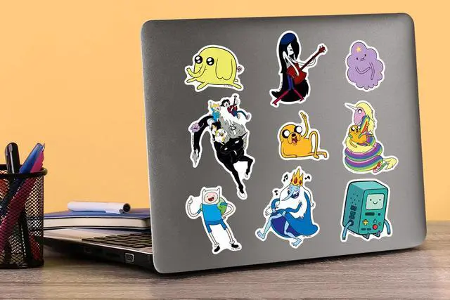 Alt view image 5 of 6 - Adventure Time Characters 50 Vinyl Stickers Waterproof Die-Cut Decals Car