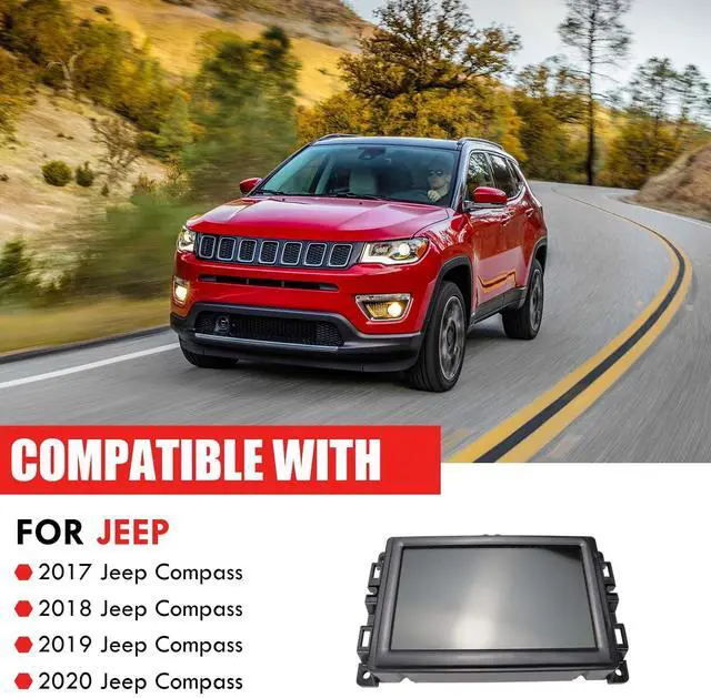 Alt view image 2 of 7 - 7" Uconnect Touch Screen Display with Bracket | Compatible with 2017 2018 2019 2020 Jeep Compass Replaces TDO-WXGA0700K00057-V1 LMB-K00057BL-A