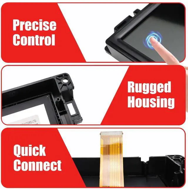 Alt view image 5 of 7 - 7" Uconnect Touch Screen Display with Bracket | Compatible with 2017 2018 2019 2020 Jeep Compass Replaces TDO-WXGA0700K00057-V1 LMB-K00057BL-A