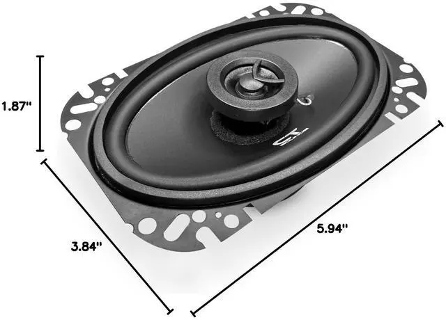 Alt view image 7 of 7 - BIO-4X6-COX 4x6 Inch Coaxial Car Speakers, 160 Watts Max, Pair