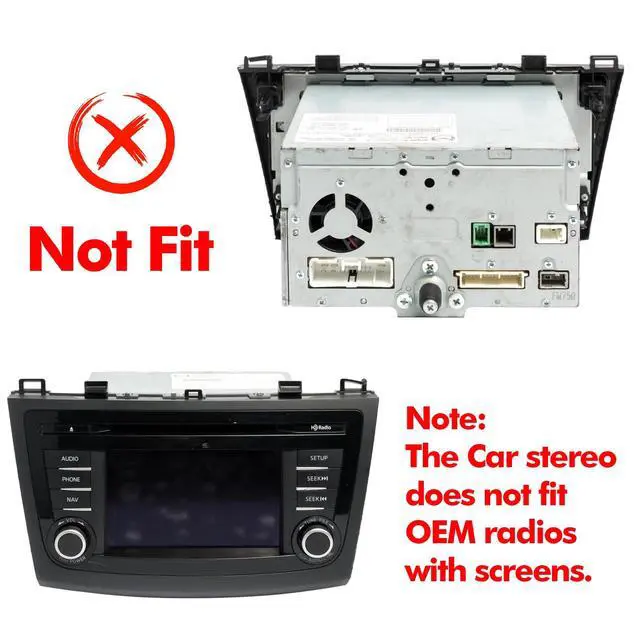 Alt view image 2 of 6 - 9-Inch IPS Touchscreen Android 10 Car Stereo for Mazda 3 2010-2013 with Wireless CarPlay & Android Auto 2+32GB Car Radio, Support GPS, WiFi, Bluetooth, FM Radio, Backup Camera, SWC, Dual USB, AUX-in