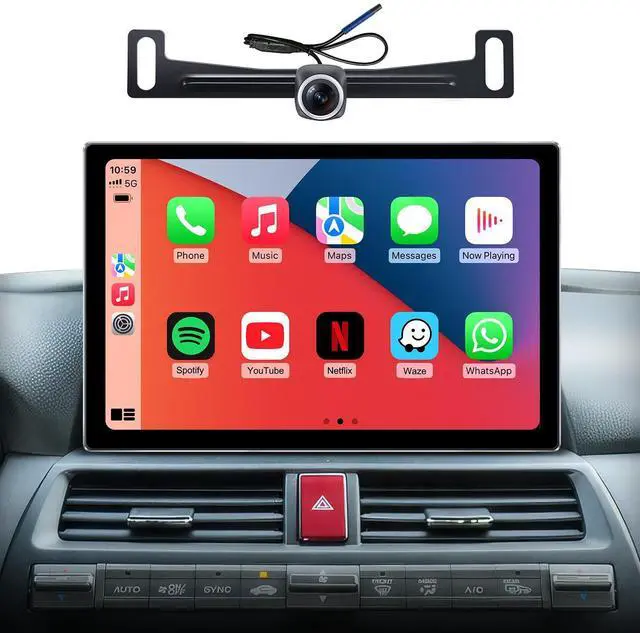 Main image of 11.5" Car Radio for Honda Accord 2008-2013, Wireless CarPlay Android Auto | IPS HD Stereo touchscreen, 64G storage, 5G WiFi GPS navigation, phone link, Bluetooth FM AM SWC, 1080P backup camera