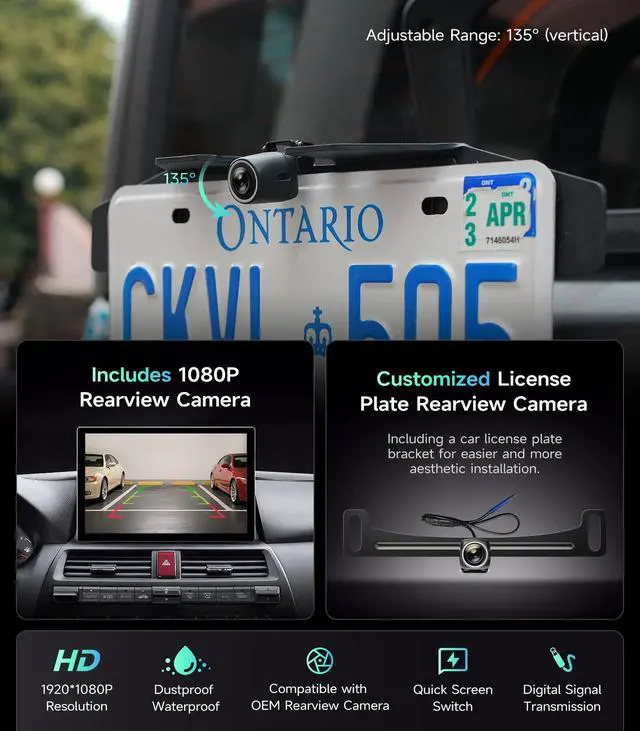 Alt view image 4 of 7 - 11.5" Car Radio for Honda Accord 2008-2013, Wireless CarPlay Android Auto | IPS HD Stereo touchscreen, 64G storage, 5G WiFi GPS navigation, phone link, Bluetooth FM AM SWC, 1080P backup camera
