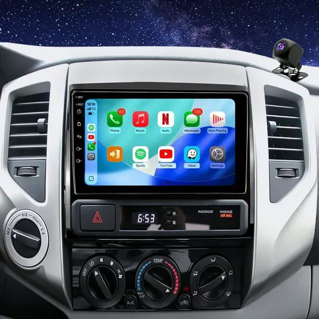 Main image of 5GWiFi Android 15 Upgrade Car Radio for Toyota Tacoma radio 2005-2015 9inch Touch Screen Car Stereo Replacement Head Unit Apple Wireless Carplay Android Auto GPS Navigation FM Bluetooth DSP SWC Camera