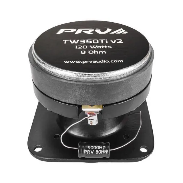 Alt view image 4 of 5 - Car Audio Tweeters TW350Ti v2 240 Watts Titanium Bullet Tweeters Pair 3 Inch PRO Audio Compact Design, 8 Ohm, High Output Easy to Mount High Frequency Speakers