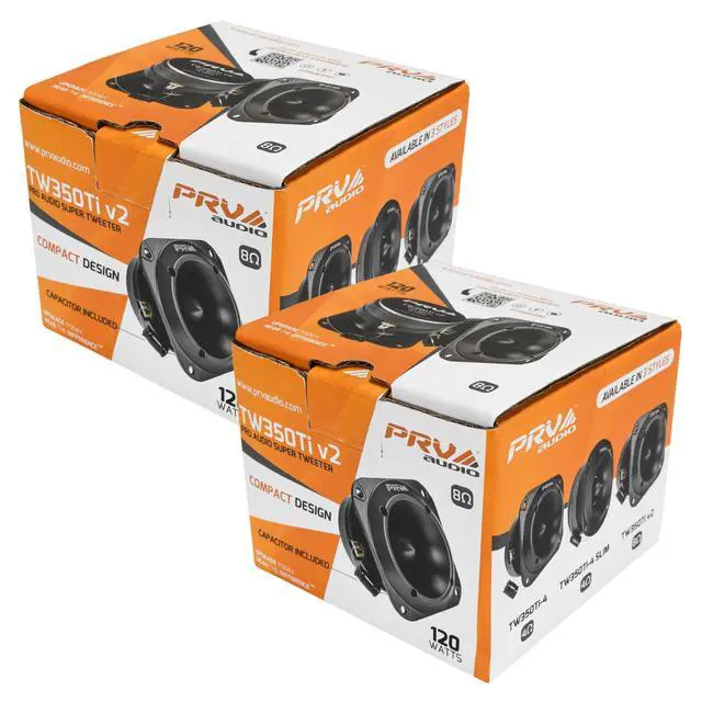 Alt view image 5 of 5 - Car Audio Tweeters TW350Ti v2 240 Watts Titanium Bullet Tweeters Pair 3 Inch PRO Audio Compact Design, 8 Ohm, High Output Easy to Mount High Frequency Speakers