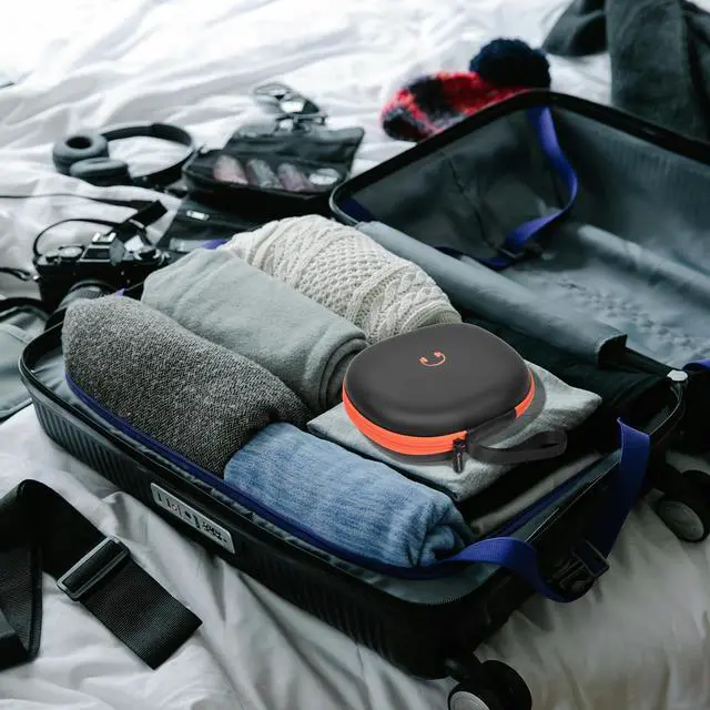 Alt view image 7 of 7 - Headphone Case for JBL Tune 770NCfor JBL Live, 770NC, 660NC, 650B | Adjustable Divider, Cable Space and Carry Handle for Commuting, Gym and Travel, Students and Music Lovers, Case Only - Black