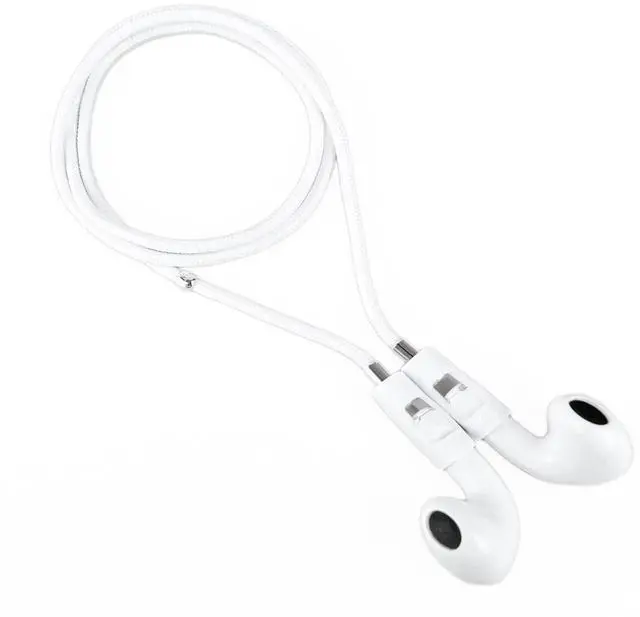 Main image of Nylon Strap for AirPods & AirPods Pro (White/925 Silver)