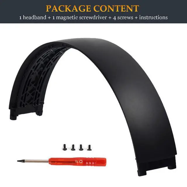 Alt view image 6 of 6 - Beat Studio Pro Headband Replacement Parts as Same as Stock Arch Band Repair Kit Compatible with Beats by Dre Studio Pro/A2924 and Studio 3/A1914 Over-Ear Headphones (Black)