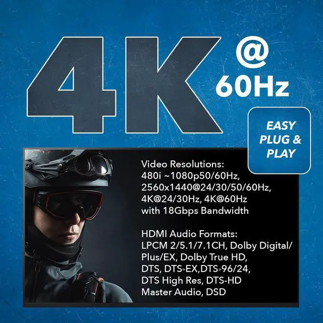 Alt view image 6 of 7 - 4K HDMI Over Fiber Optic Extender Up to 10KM 2-Way IR RS-232 DVI 1.0 | HDMI Fiber 4K, Fiber Optic HDMI Extender 18Gbps, HDCP 2.2, Audio Embedding/Extraction, HDMI Loop Out, EDID