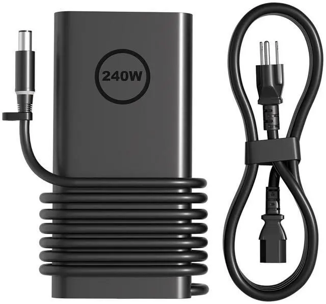 Main image of New 240W Gan Slim Style AC Charger for Dell Alienware x17 x16 x15 M17 M17x M15 M14x 17 15 Precision 7780 7770 7670 7680 7550 7560 G16 G15 G7 G5 5521 5535 5530 7620 Gaming Laptop LA240PM200