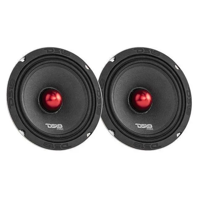 Alt view image 4 of 6 - PRO-X6.4BMPK with DSFR6 Mid and High Complete Speaker/Tweeter Package with Pair of Car Foam Fast Rings - Door Speakers for Car of Truck Stereo Radio Sound System w Sound Enhancing Speaker Baffle