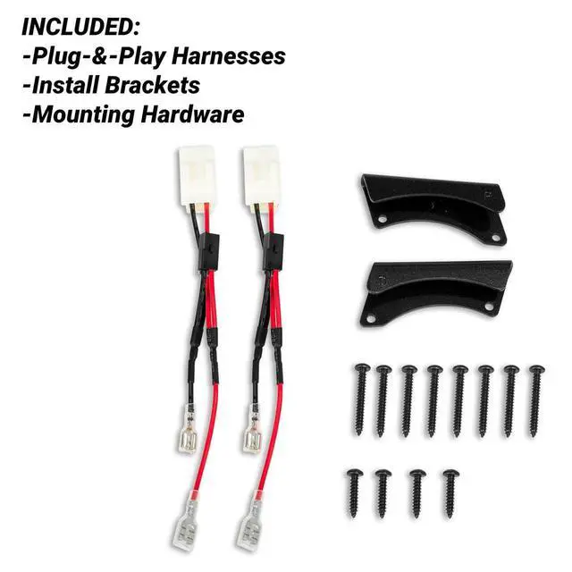 Alt view image 4 of 5 - 2024-2025 Jeep Wrangler JL/Gladiator JT Overhead Speaker Adapters Plug-&-Play Mounts for 6.5"6.75" Aftermarket Speakers