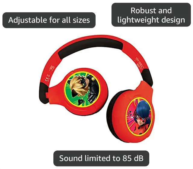 Alt view image 3 of 7 - Miraculous Bluetooth Headphones, HPBT010MI