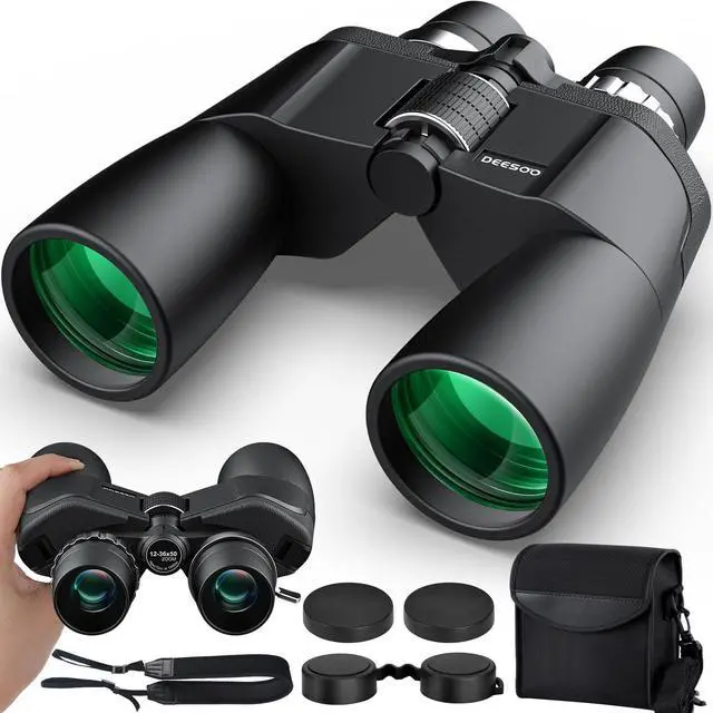 Main image of 12-36x50 Zoom Binoculars for Adults High Powered Binoculars Hunting | Clear Low Light Vision, Large View, High Definition, BAK4 Prism, FMC, Easy Focus, Concert, Cruise Ship, Travel Hiking, Opera