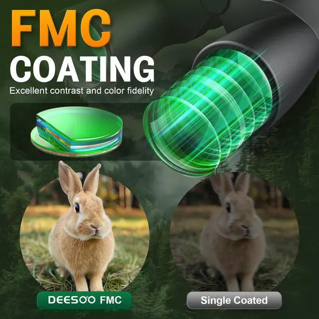 Alt view image 4 of 7 - 12-36x50 Zoom Binoculars for Adults High Powered Binoculars Hunting | Clear Low Light Vision, Large View, High Definition, BAK4 Prism, FMC, Easy Focus, Concert, Cruise Ship, Travel Hiking, Opera