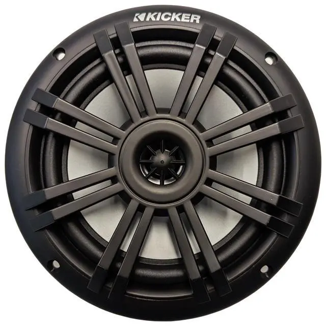 Alt view image 2 of 2 - 6.5" 150 Watt Peak Power 2-Way Marine OEM Replacement Black Boat Audio Speakers (Qty 4)
