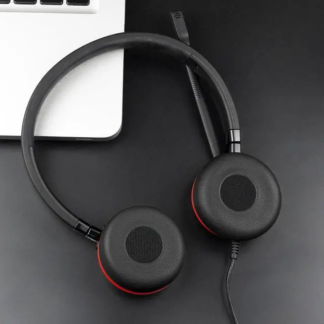 Alt view image 7 of 7 - Ear Cushions for Jabra Evolve 65/20/30/40 - Black | Not fit Evolve2 (65/40), Earpads for Evolve (65UC/65MS),(20SE/20UC/20MS),(30US/30II),(40UC/40MS) On-ear Headphones
