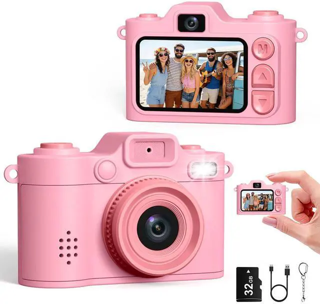 Main image of Mini Camera Keychain Instant Digital, 1080P Mini Digital Camcorder with 32G, Tiny Pocket Camera for Travel Vlog Fun Recording, Long Battery Life Gadget, Christmas Birthday Gift for Kids Teens