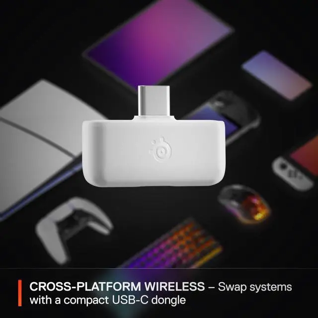 Alt view image 7 of 7 - Arctis Nova 5 Wireless Multi-System Gaming Headset White