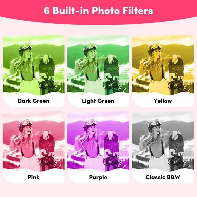 Alt view image 6 of 7 - Mini Camera Keychain Instant Digital, 1080P Mini Digital Camcorder with 32G, Tiny Pocket Camera for Travel Vlog Fun Recording, Long Battery Life Gadget, Christmas Birthday Gift for Kids Teens