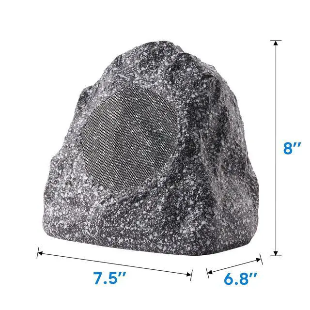 Alt view image 7 of 7 - 4R4G Outdoor Granite Rock 4 Speaker Set for Deck Pool Spa Patio Garden