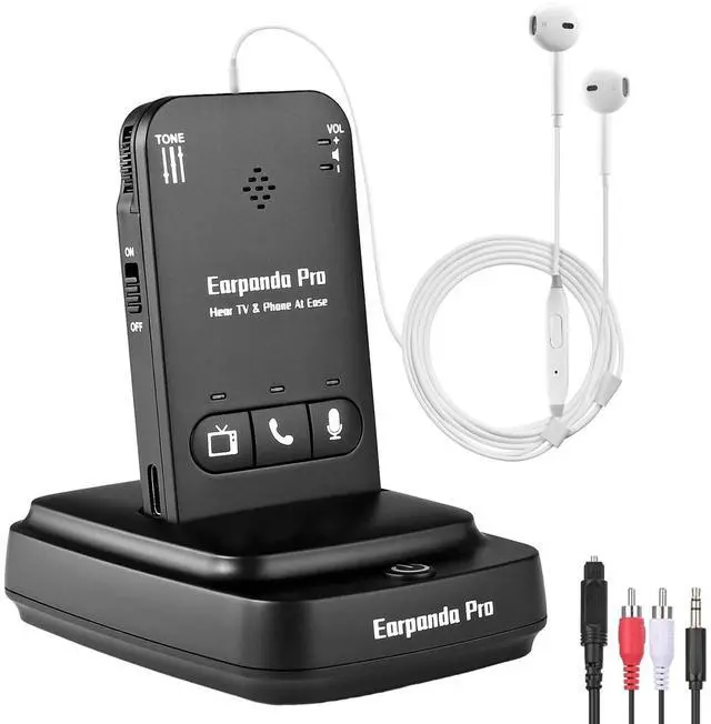 Main image of Pro Bluetooth TV Headphones Wireless for Seniors & Hard of Hearing - 100ft Range Rechargeable Headphones for TV Watching with Loud Volume & Phone Calls - 60-Day Trial