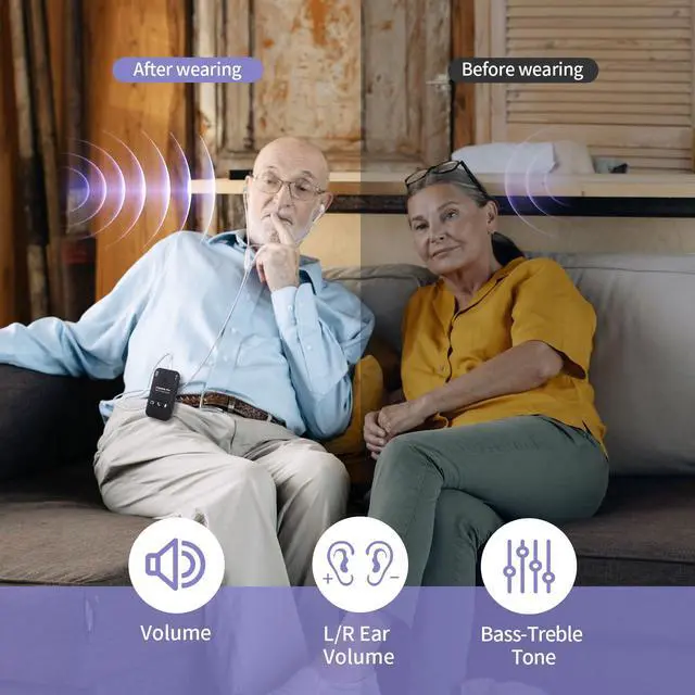 Alt view image 2 of 7 - Pro Bluetooth TV Headphones Wireless for Seniors & Hard of Hearing - 100ft Range Rechargeable Headphones for TV Watching with Loud Volume & Phone Calls - 60-Day Trial