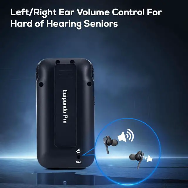 Alt view image 7 of 7 - Pro Bluetooth TV Headphones Wireless for Seniors & Hard of Hearing - 100ft Range Rechargeable Headphones for TV Watching with Loud Volume & Phone Calls - 60-Day Trial