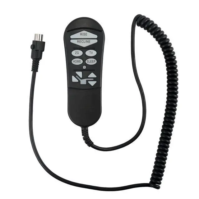Alt view image 3 of 7 - ZKAD-5 5-Pin Lift Chair Remote Fit for Golden & Ultra Comfort Chairs | Dual-motor lift chair replaces ZKAD-2 ZKAD-3 ZKAD-4,11-button SIT/HOME, no Twilight tilt, plug-and-play, backlit buttons