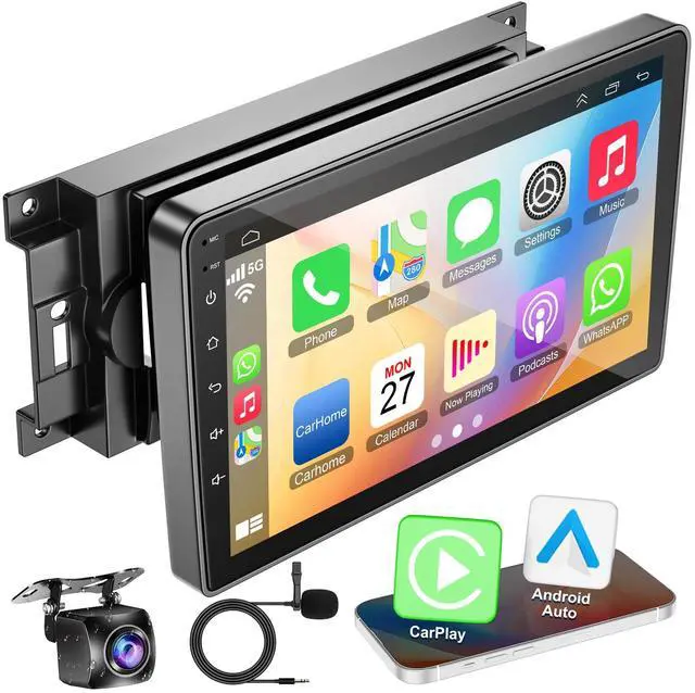 Main image of 4GB RAM + 64GB ROM Android Car Radio for Dodge Ram 1500/2500/3500 2006 2007 2008, for Dodge Durango 2005 2006 2007 2008, 9" Touchscreen with Wireless Carplay & Android Auto & Bluetooth